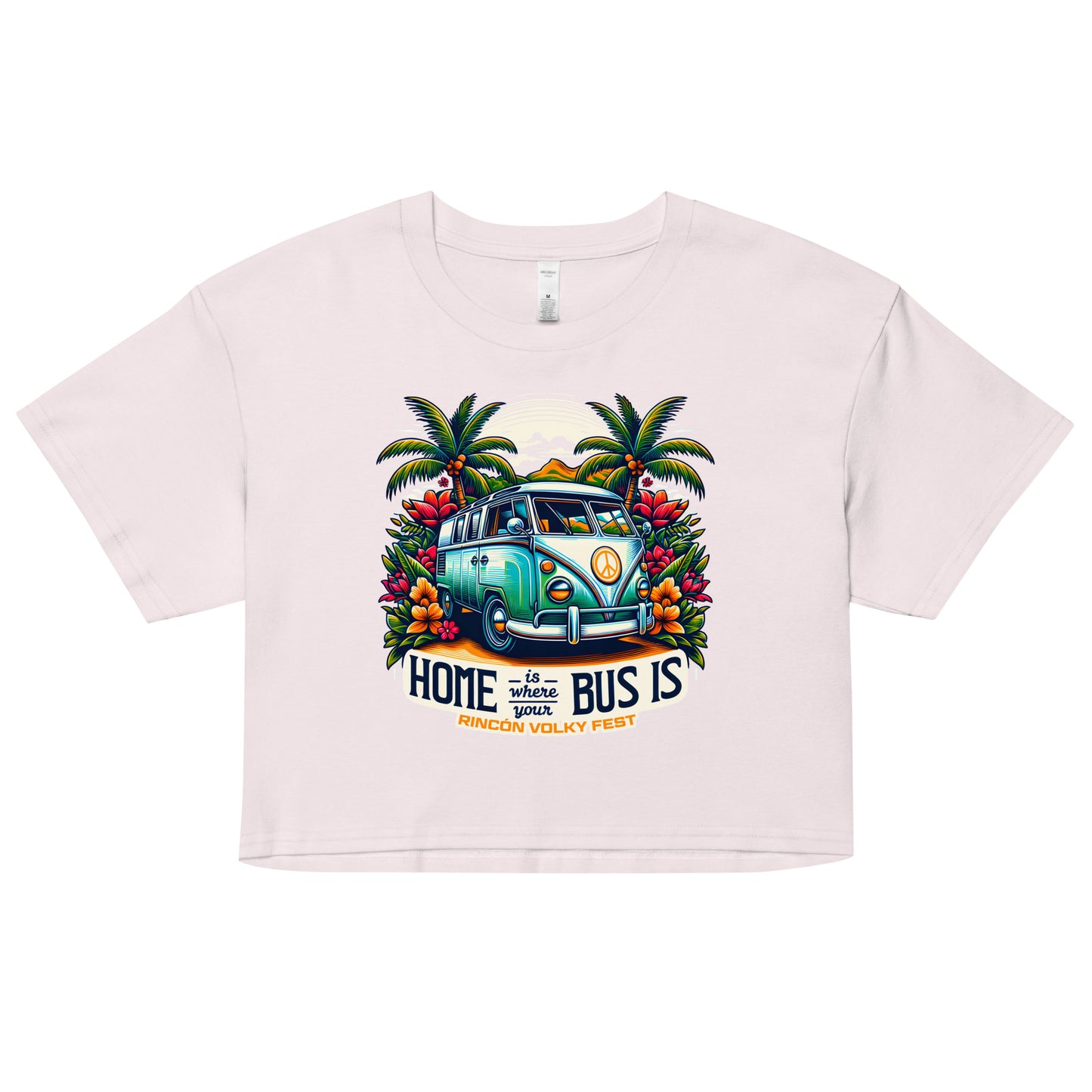 🏕🚌HOME IS WHERE YOUR BUS IS🏝 Crop Top para Damas