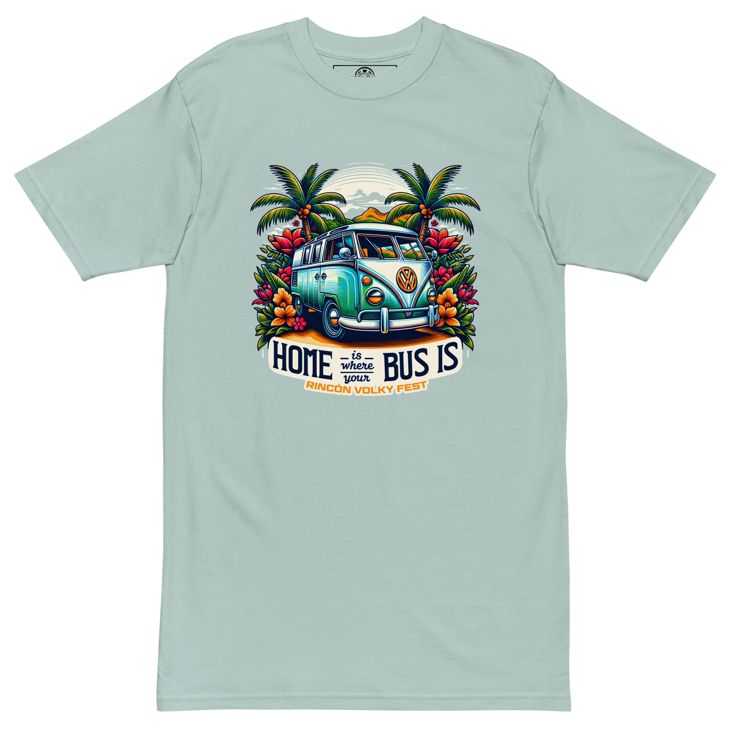 🏕🚌HOME IS WHERE YOUR BUS IS🏝 / Volky Men’s premium heavyweight tee