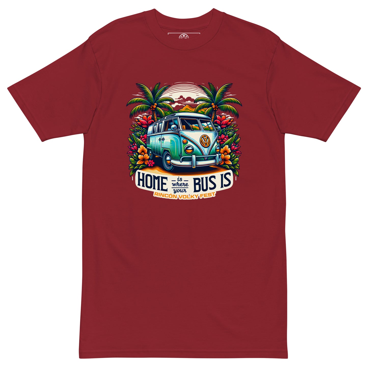 🏕🚌HOME IS WHERE YOUR BUS IS🏝 / Volky Men’s premium heavyweight tee