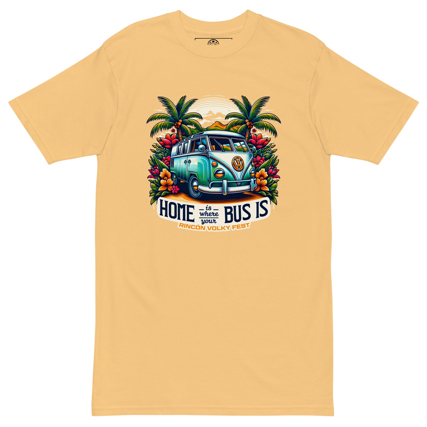 🏕🚌HOME IS WHERE YOUR BUS IS🏝 / Volky Men’s premium heavyweight tee